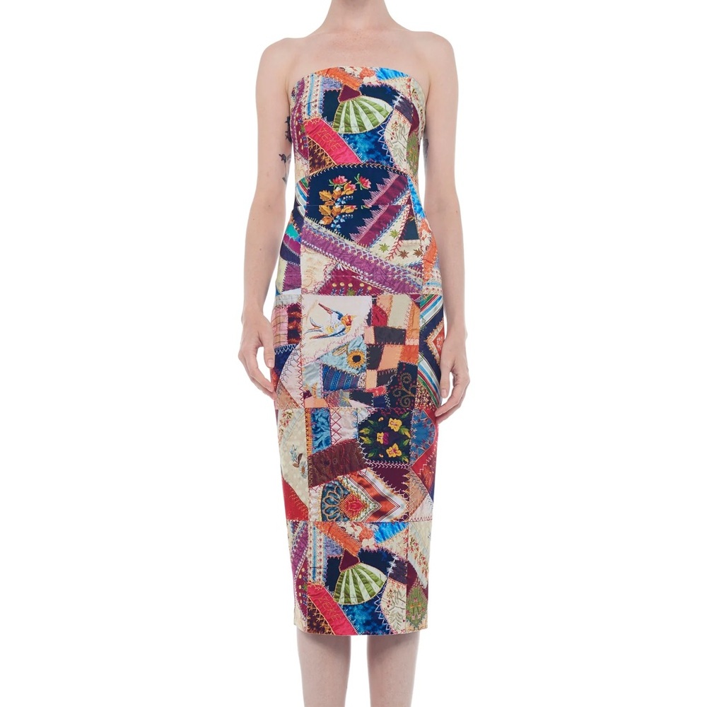 Norma kamali tube patch dress
